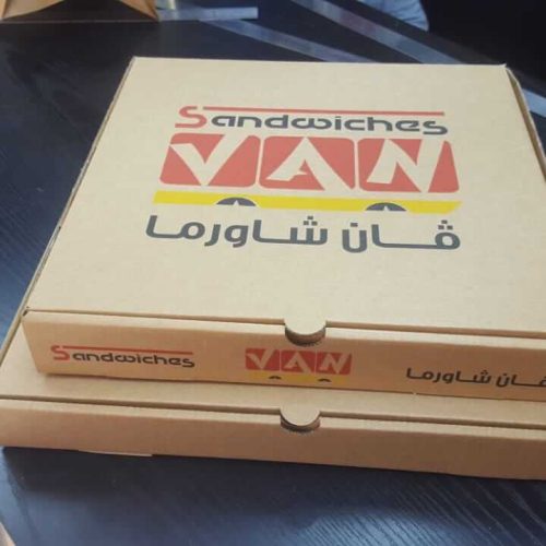 Pizza Box Printing Silver Corner Packaging